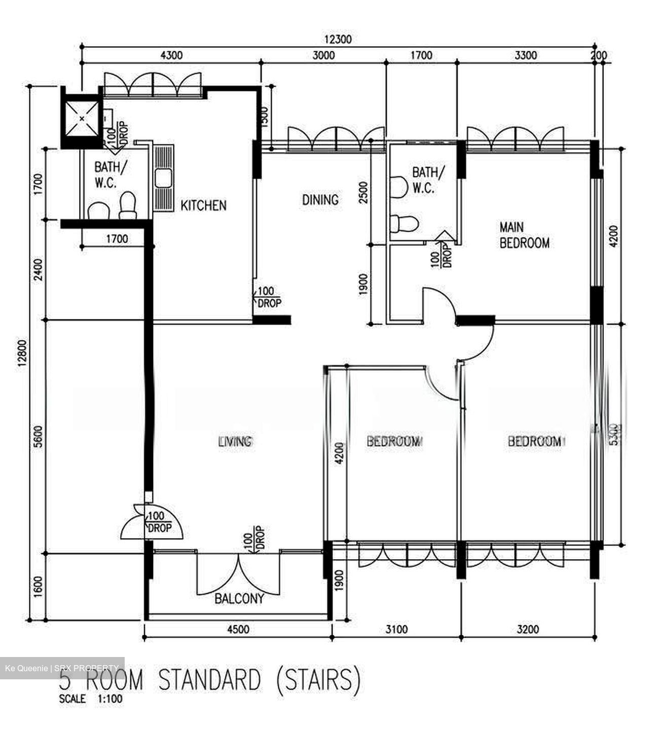 Blk 101 Kebun Baru Heights (Ang Mo Kio), HDB 5 Rooms #609031561